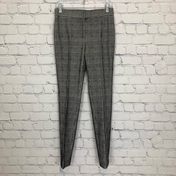 Akris Punto Black White Houndstooth Pants Size 4 Textured - Picture 1 of 8